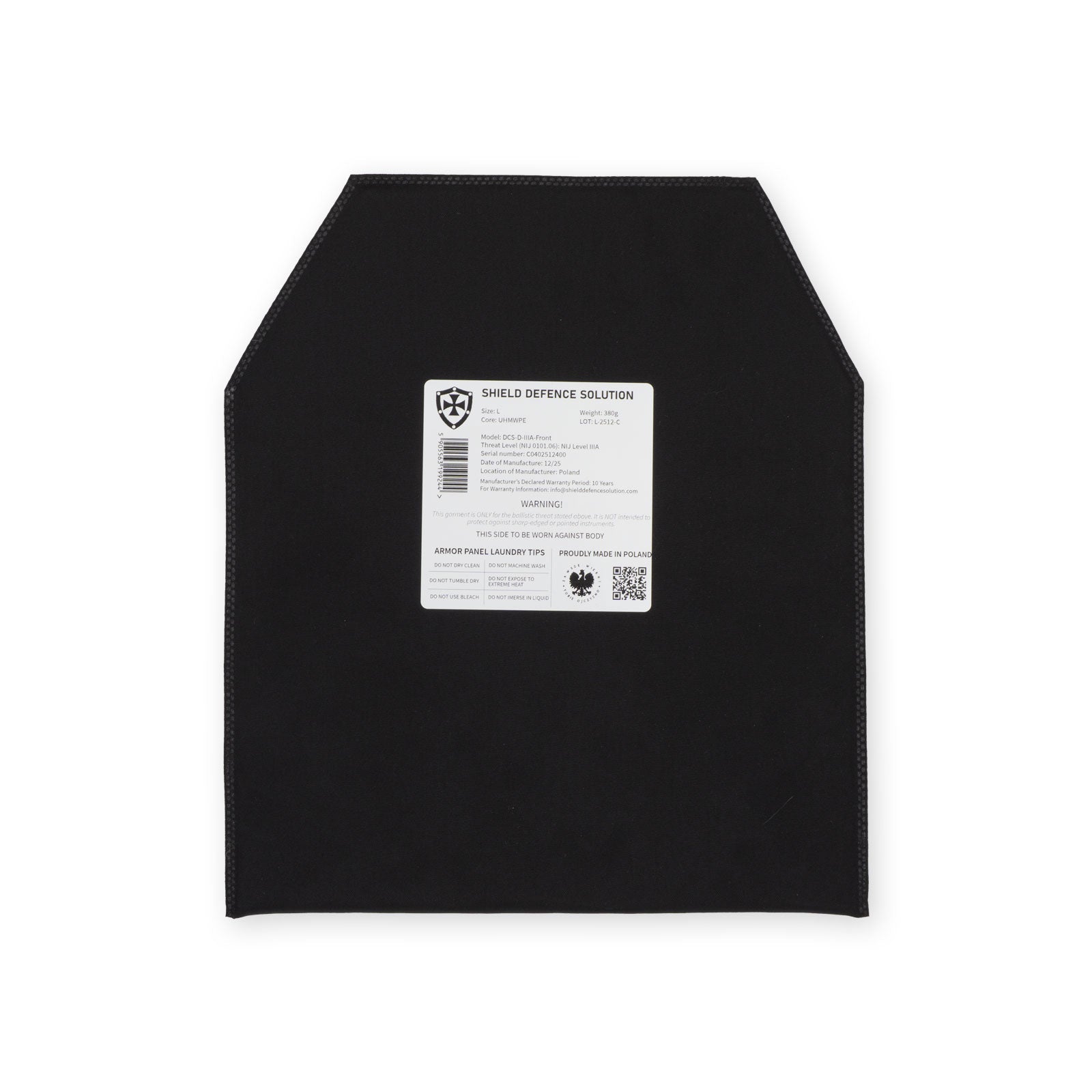 WARRIOR DCS Soft Armor Inserts | Front, Back & Side Panels - Shield Defence Solution